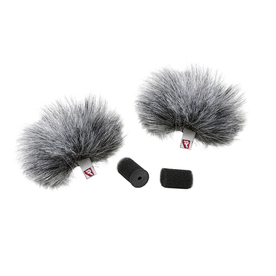 Ветробрани плюшени 2бр. Rycote за брошки - сив