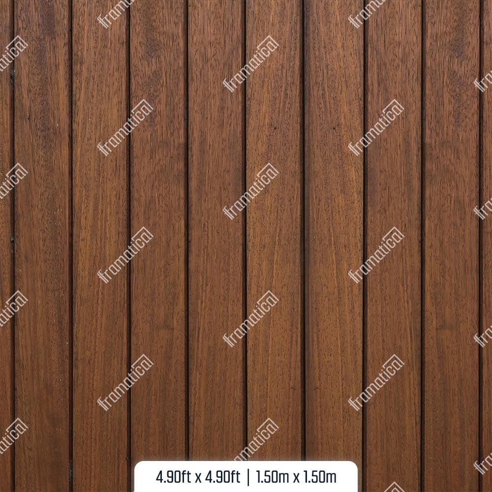 Подова подложка - Vertical Medium Brown Wood - 1.50m x 1.50m
