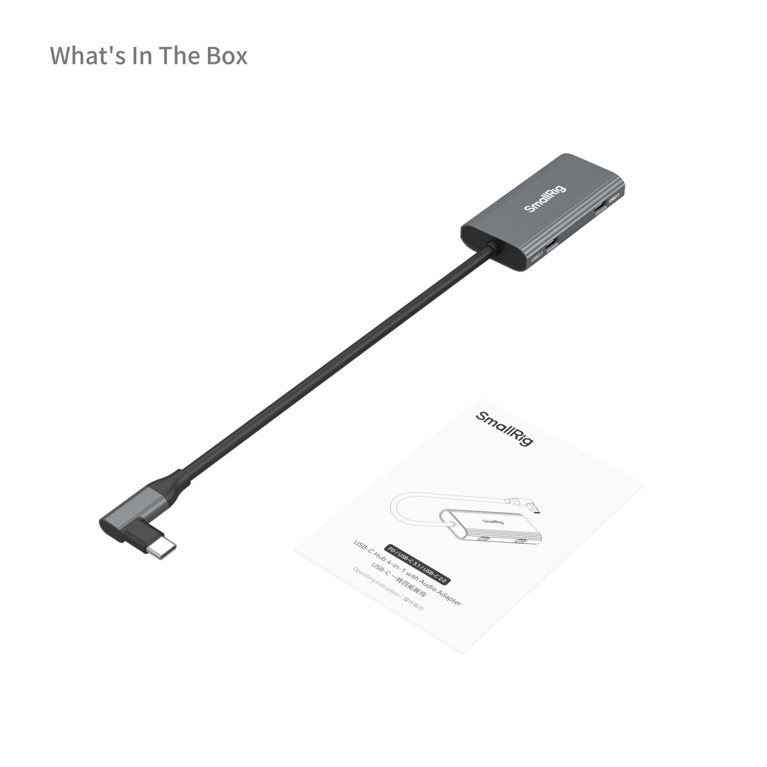 SmallRig 4-в-1 USB-C хъб PD 100W с аудио адаптер 4598