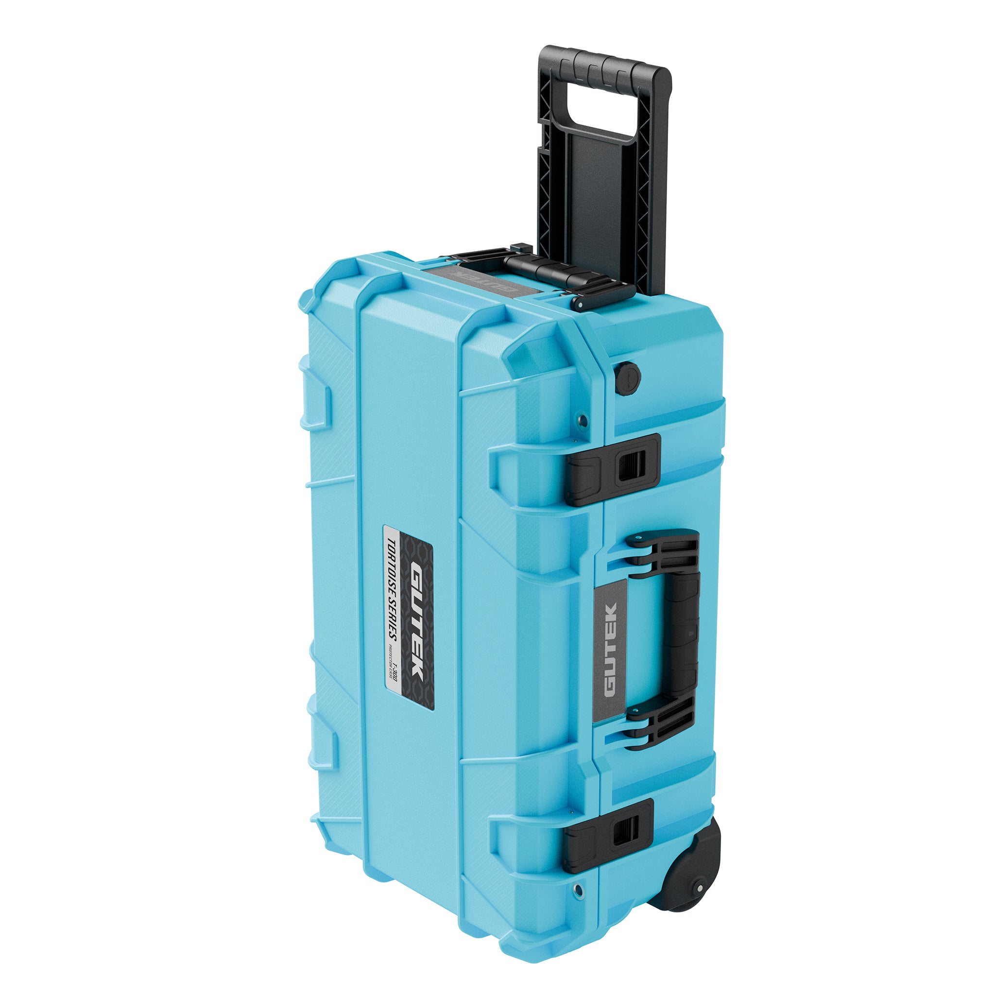 Твърд куфар с колелца GUTEK Tortoise T-300 Azure Blue - IP67