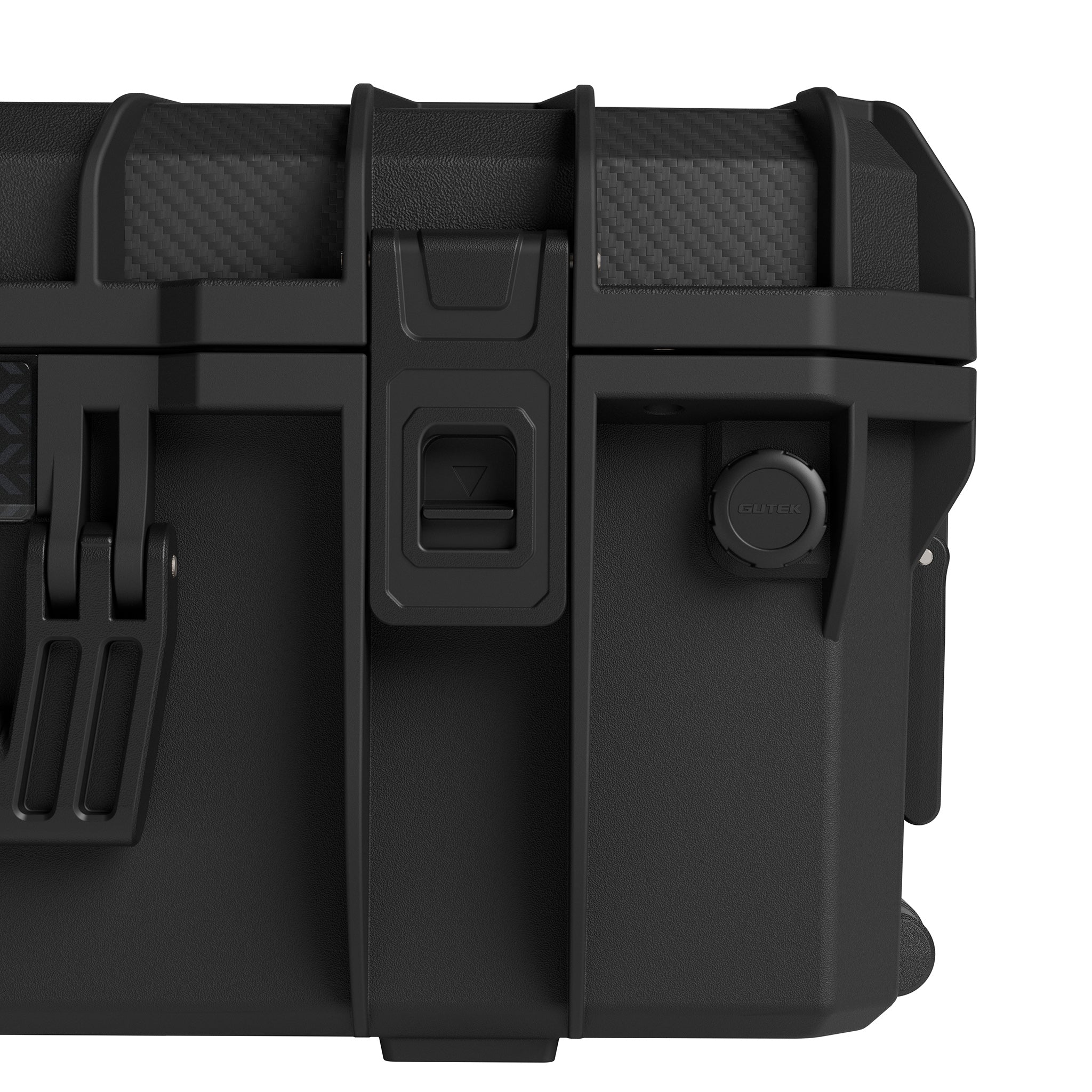 Твърд куфар с колелца GUTEK Tortoise T-300 Black - IP67