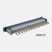32MD-ST 1RU 32ch Mid-size Patchbay, Normal Thru