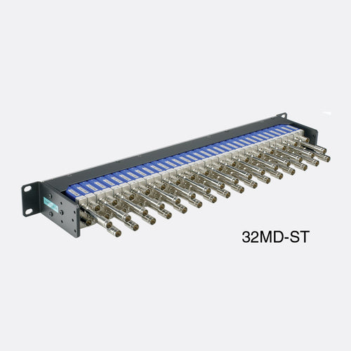 32MD-ST 1RU 32ch Mid-size Patchbay, Normal Thru