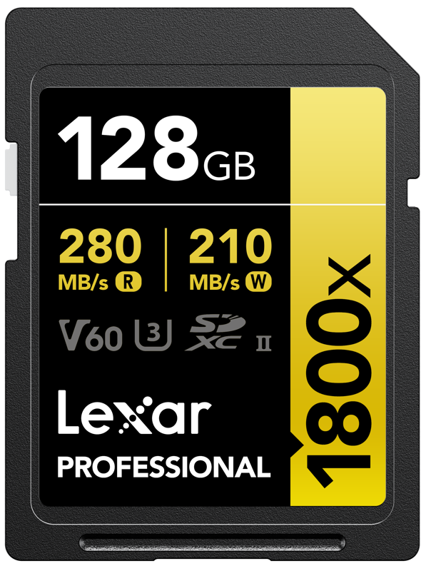 Карта памет Lexar SDXC Pro 1800x U3 UHS-II R280/W210 (V60) 128GB