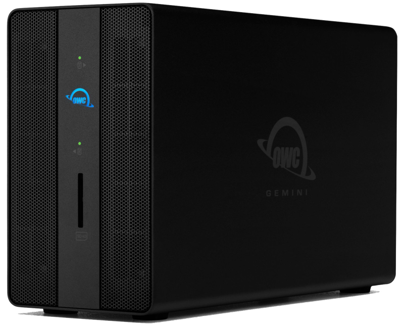 OWC Gemini Thunderbolt 3 Dock & Dual-Drive RAID External Storage w/3.5” SATA HDD (2TB x 2) 4TB