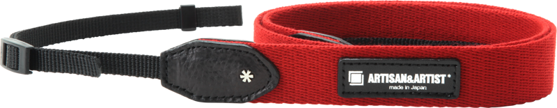 Ремък за носене на рамо Artisan & Artist ACAM-110A Slim Cloth Strap, 25mm (w/Tape-type) Red