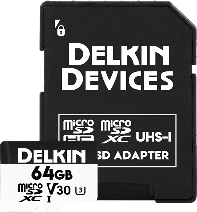 Карта памет Delkin microSD SDXC Trail Cam Hyperspeed R100/W75 (V30) 64GB