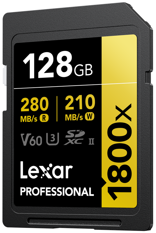 Карта памет Lexar SDXC Pro 1800x U3 UHS-II R280/W210 (V60) 128GB