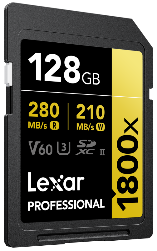 Карта памет Lexar SDXC Pro 1800x U3 UHS-II R280/W210 (V60) 128GB