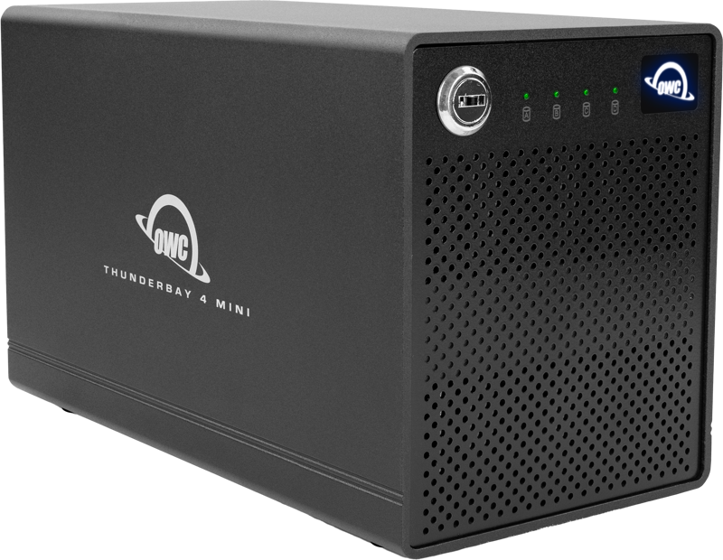 OWC ThunderBay 4 mini ProGrade 4-DriveSSD TB3 Mac/Win(2xTB3 Ports,w/Softraid RAID 0/1/4/5/1+0) 4TB