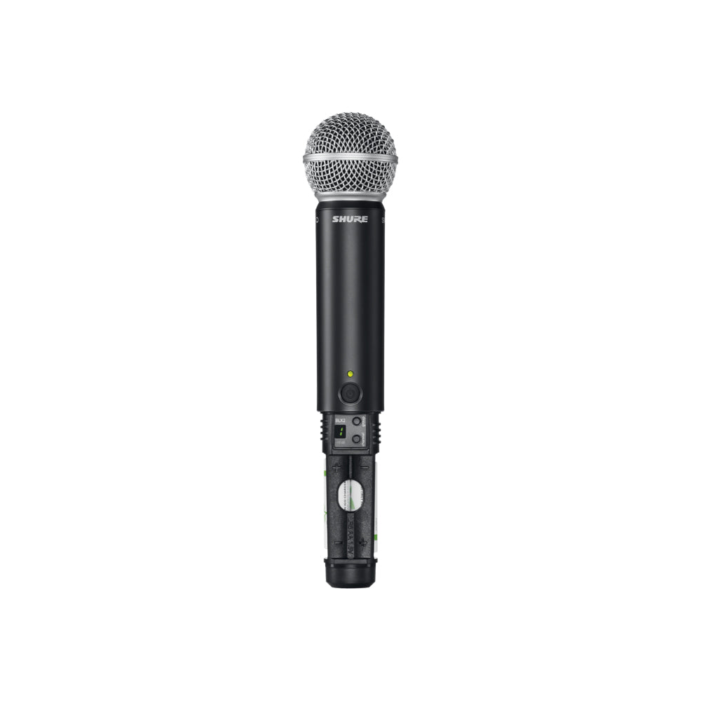 Безжична с-ма Shure BLX288/SM58-K3E (606 - 630MHz) - двуканален приемник, два ръчни микрофона SM58