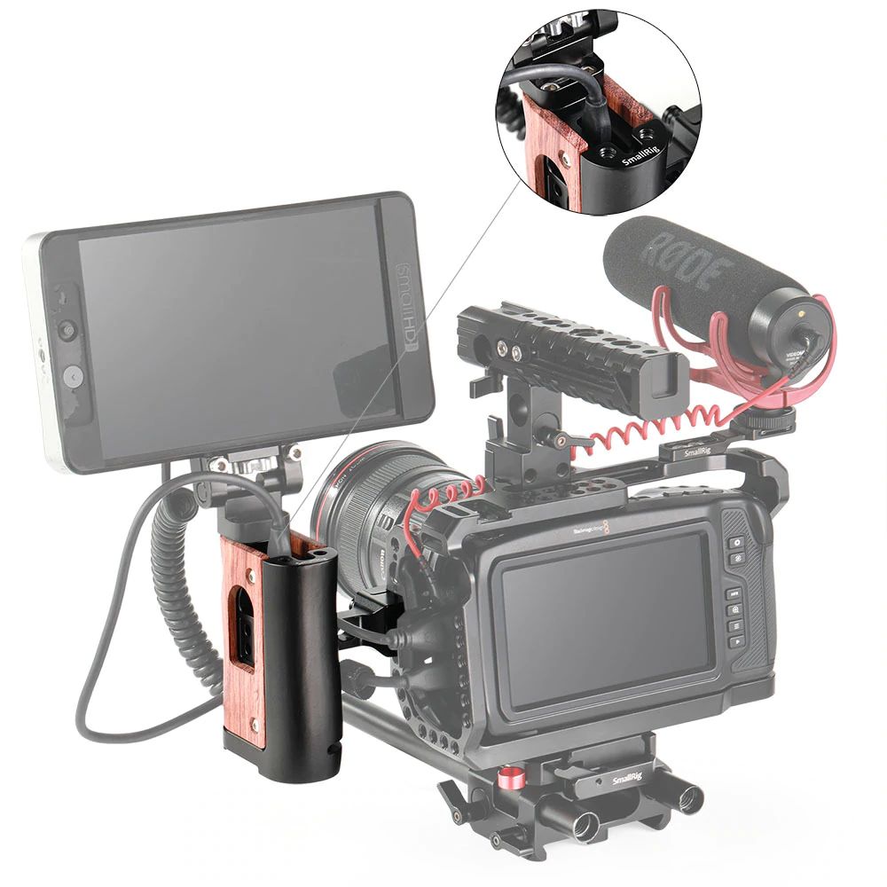 SmallRig NATO Handle for BMPCC 4K and Samsung T5 SSD