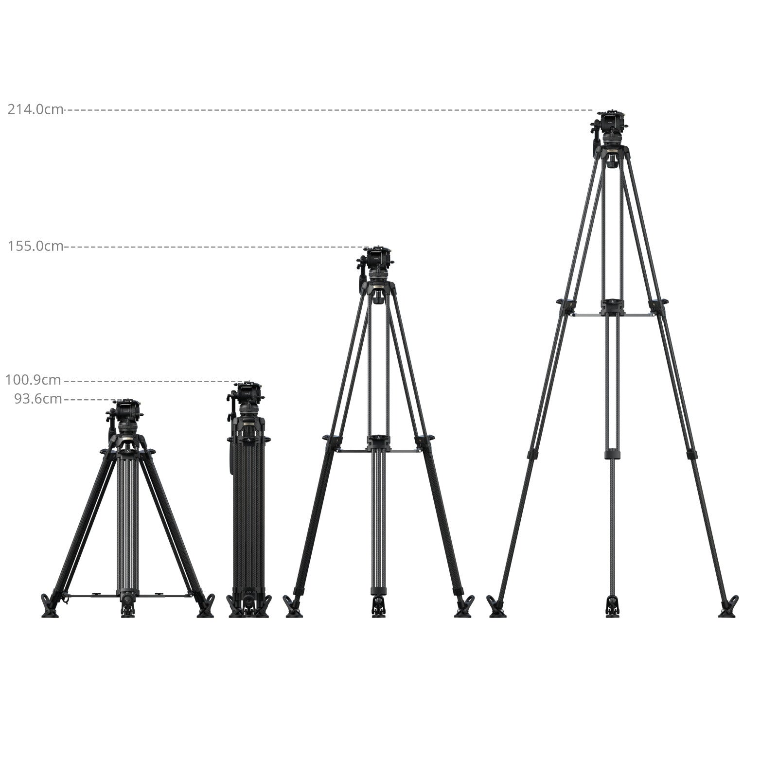 SmallRig FSD16 FreeSpeed Heavy-Duty Carbon Fiber Tripod 5580