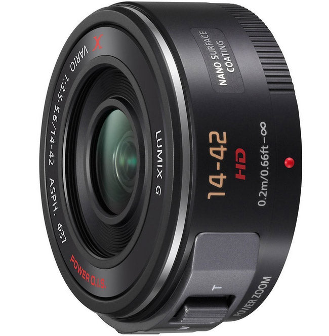 Panasonic LUMIX G X Vario Power Zoom Lens, 14-42mm f3.5-5.6 ASPH., Micro Four Thirds, POWER Optical I.S