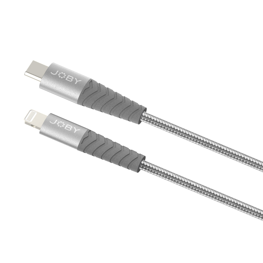 Кабел Joby USB-C  Lightning 2m Сив - MFi сертифициран