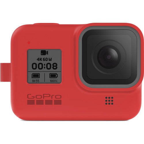 GoPro Silicone Sleeve and Adjustable Lanyard Kit for GoPro HERO8 (Firecracker Red)