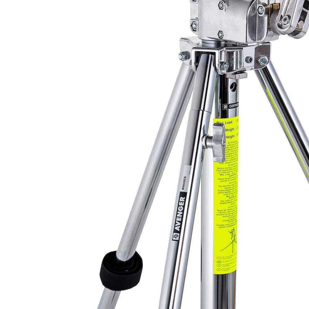 Manfrotto Avenger Wind Up Stand CS 3.9m/12.8' LowBoy 2R, Braked Wheels