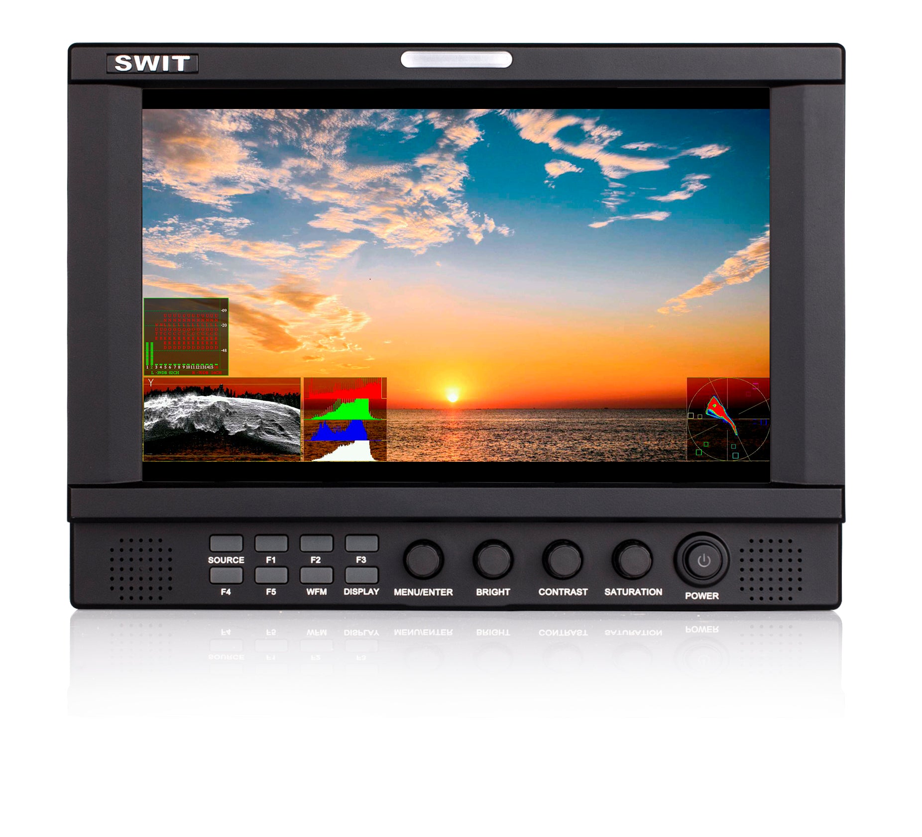 Монитор SWIT S-1093F - 9 инча - FHD - 3G SDI - Waveform