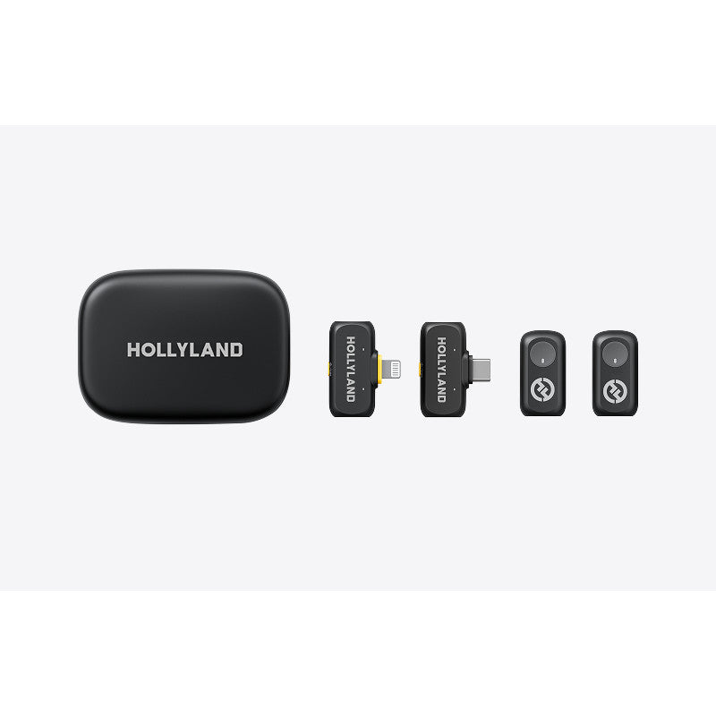 Безжични микрофони Hollyland LARK A1 Duo Комбо-космическо сиво