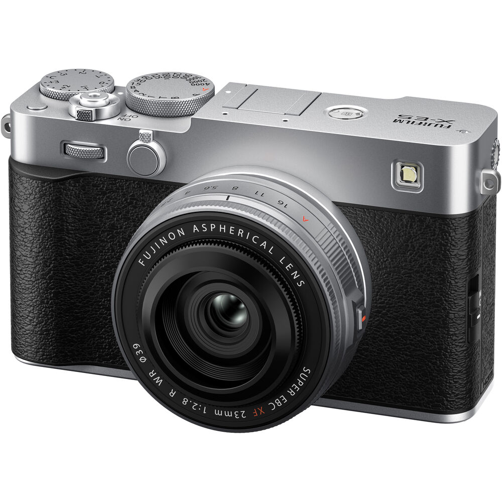 Фотоапарат Fujifilm X-E5 с обектив XF 23mm f/2.8 (Сребърен)