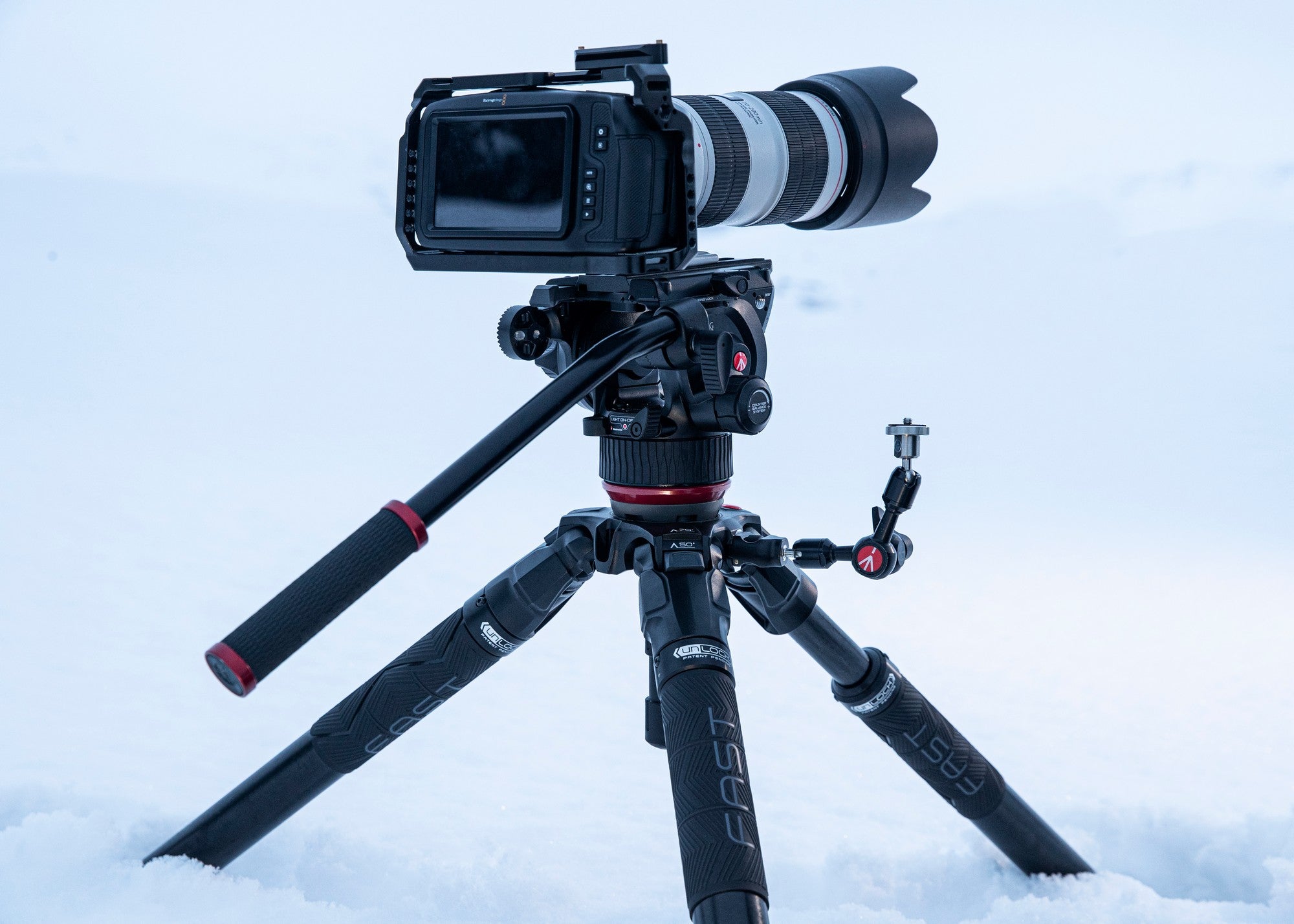 Manfrotto 504X Fluid Video Head with flat base