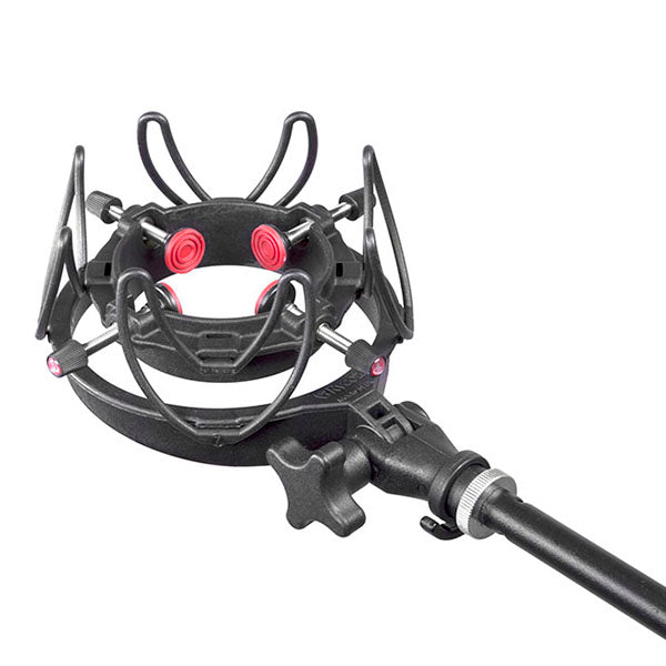 Rycote InVision USM for microphones weighing up to 750 grammes & between 18mm and 55mm in diameter.