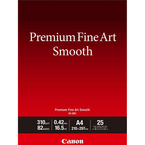 Inkjet paper Canon PREMIUM FINE ART SMOOTH FA-SM1, 25 Sheets, A3+