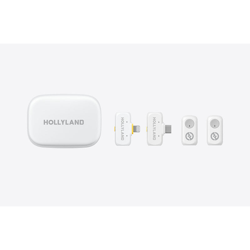 Безжични микрофони Hollyland LARK A1 Duo Комбо-Слонова кост