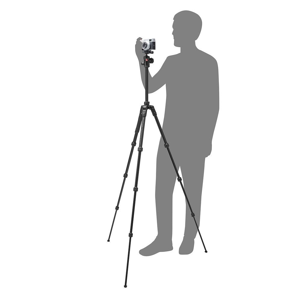 Туристически статив Manfrotto Befree Advanced AS с цанги - Черен - 10г. Гаранция