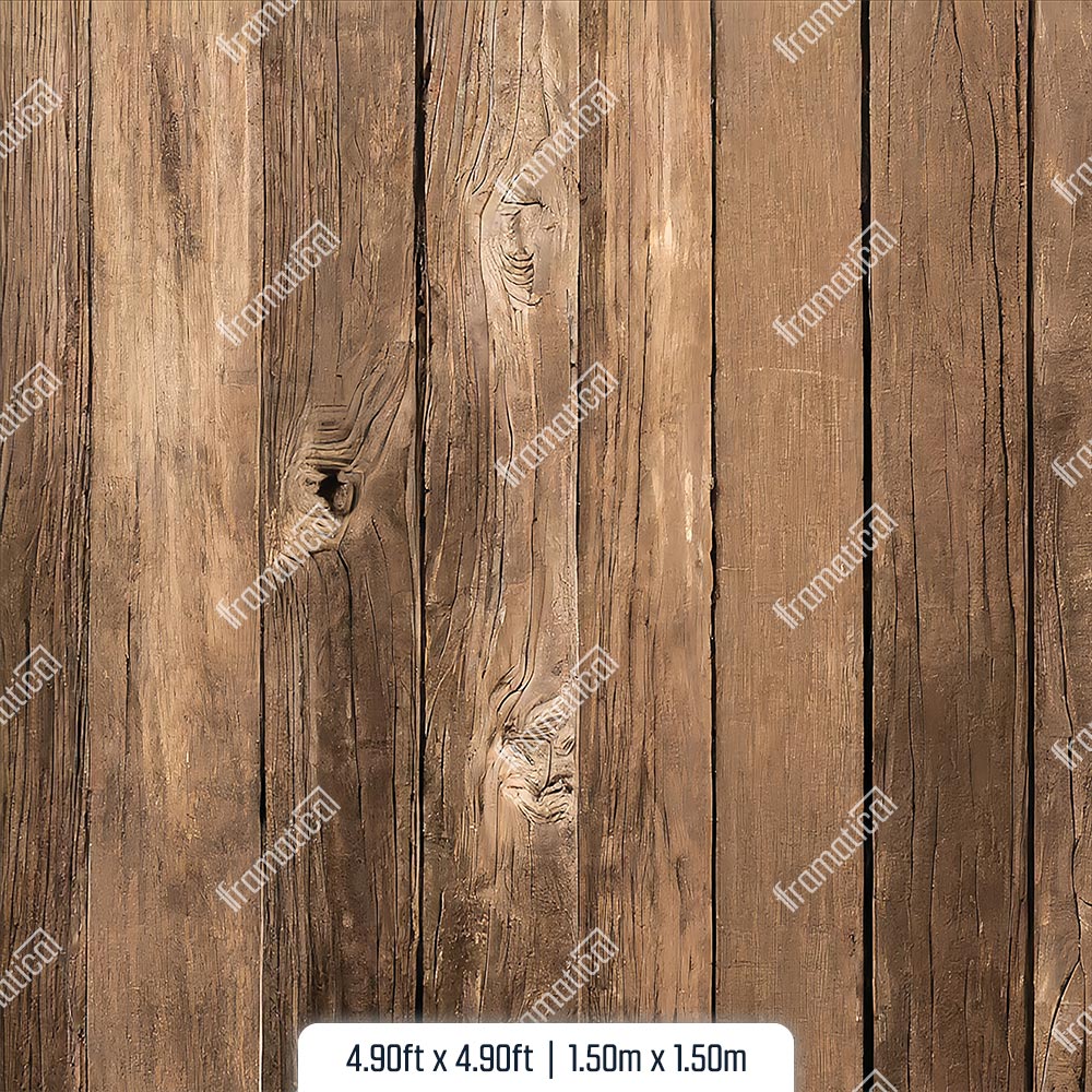 Подова подложка - Natural Brown Wood Plank- Vertical - 1.50m x 1.50m