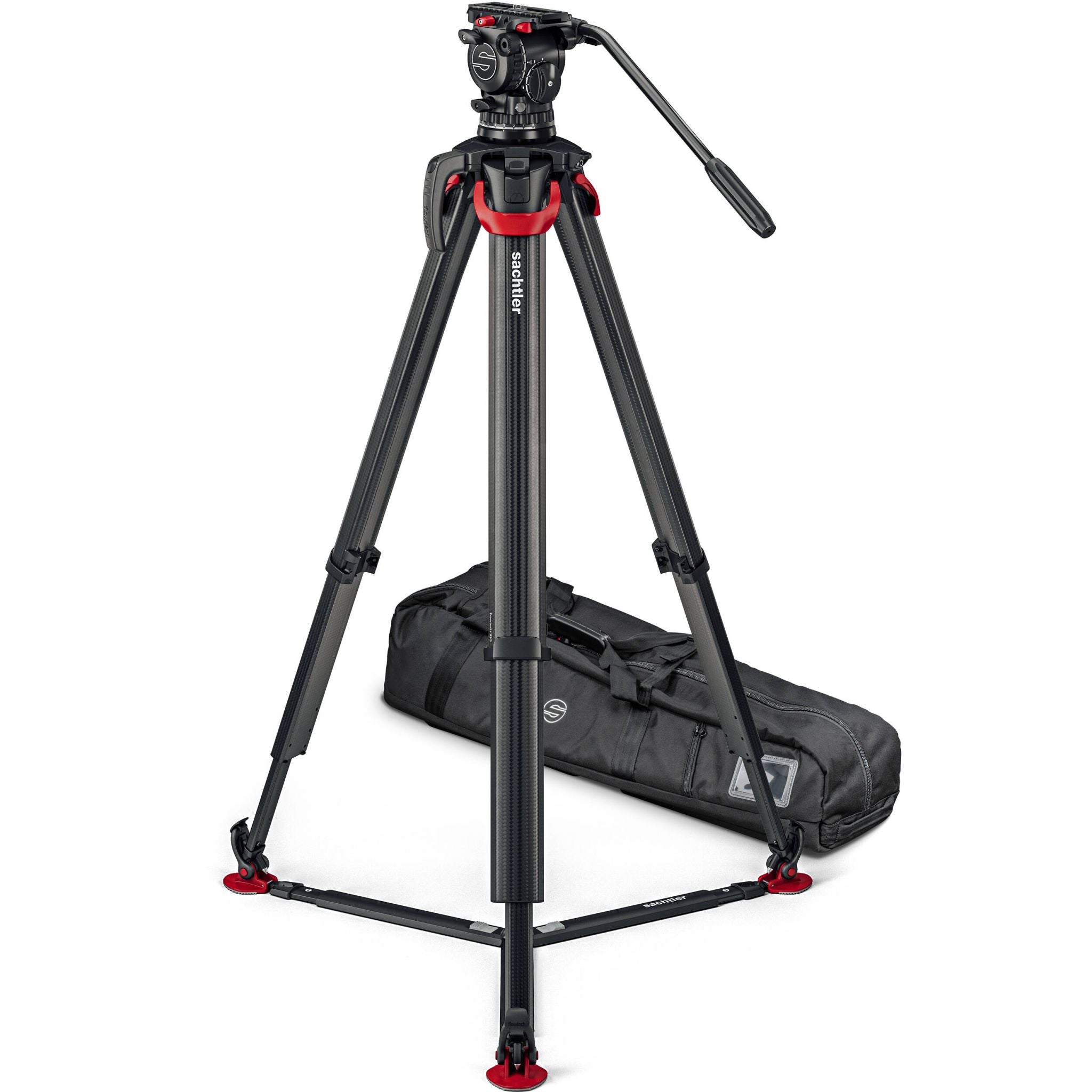 Видео статив Sachtler aktiv10 Flowtech 100 GS Карбонов комплект със система за бързо разпъване