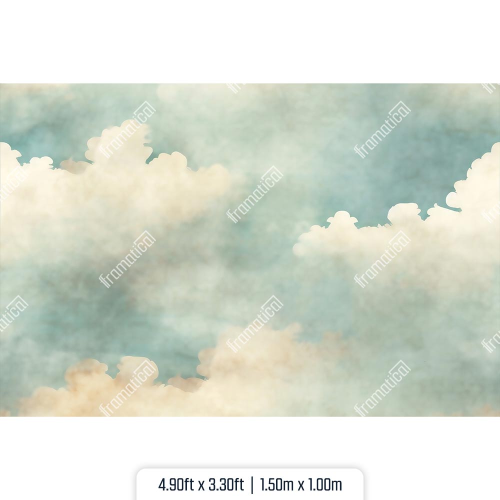 Текстилен фон - Vintage Sky - 1.50m x 1.00m