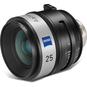 Кино обектив Zeiss Aatma 25mm T1.5 (PL, Метрична скала)