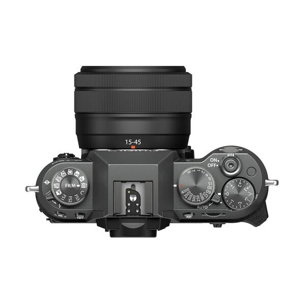 FUJIFILM X-T50 Mirrorless Camera with 15-45mm f/3.5-5.6 Lens Charcoal Silver