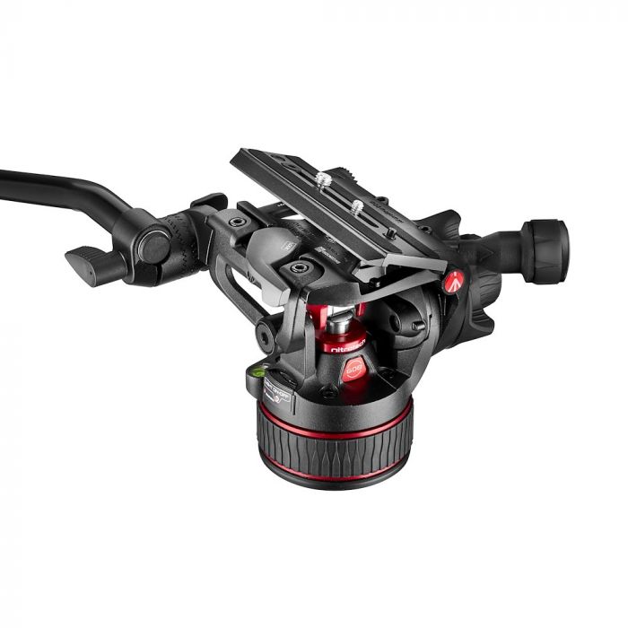 Видео статив кит Manfrotto Nitrotech 612 FAST с двойни бързо разпъващи карбонови крака 645 - среден паяк - 5г. гаранция