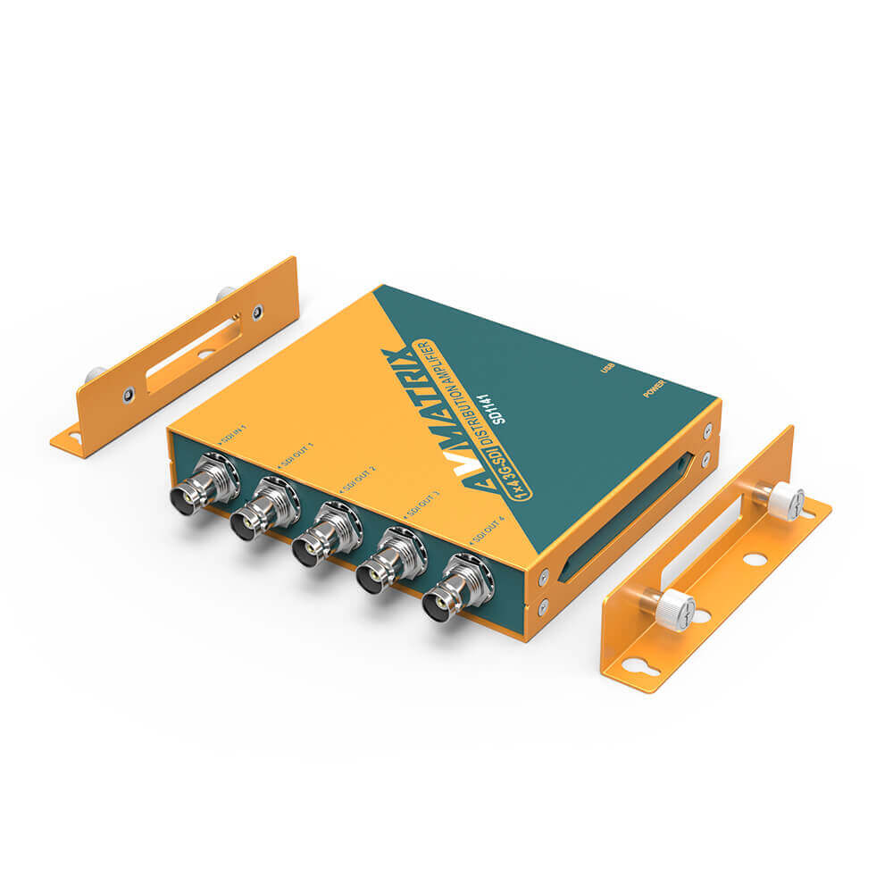 Разпределителен усилвател с повторна синхронизация 1×4 SDI AVMATRIX
