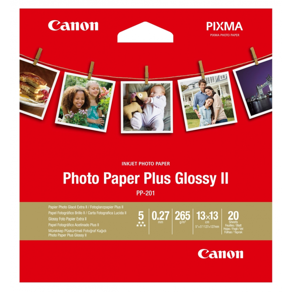 Хартия - Canon Plus Glossy II PP-201, 5x5