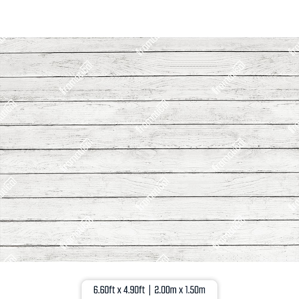 Light Wood Rustic Horizontal Plank Mat Floor - 2.50m x 1.50m
