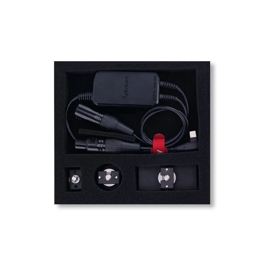 Aputure Active USB-C към 5-пинов DMX входен и изходен адаптер с монтажен комплект