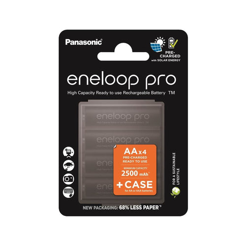 Panasonic Eneloop Pro AA 2500 mAh (блистер 4 бр.) + Кутия