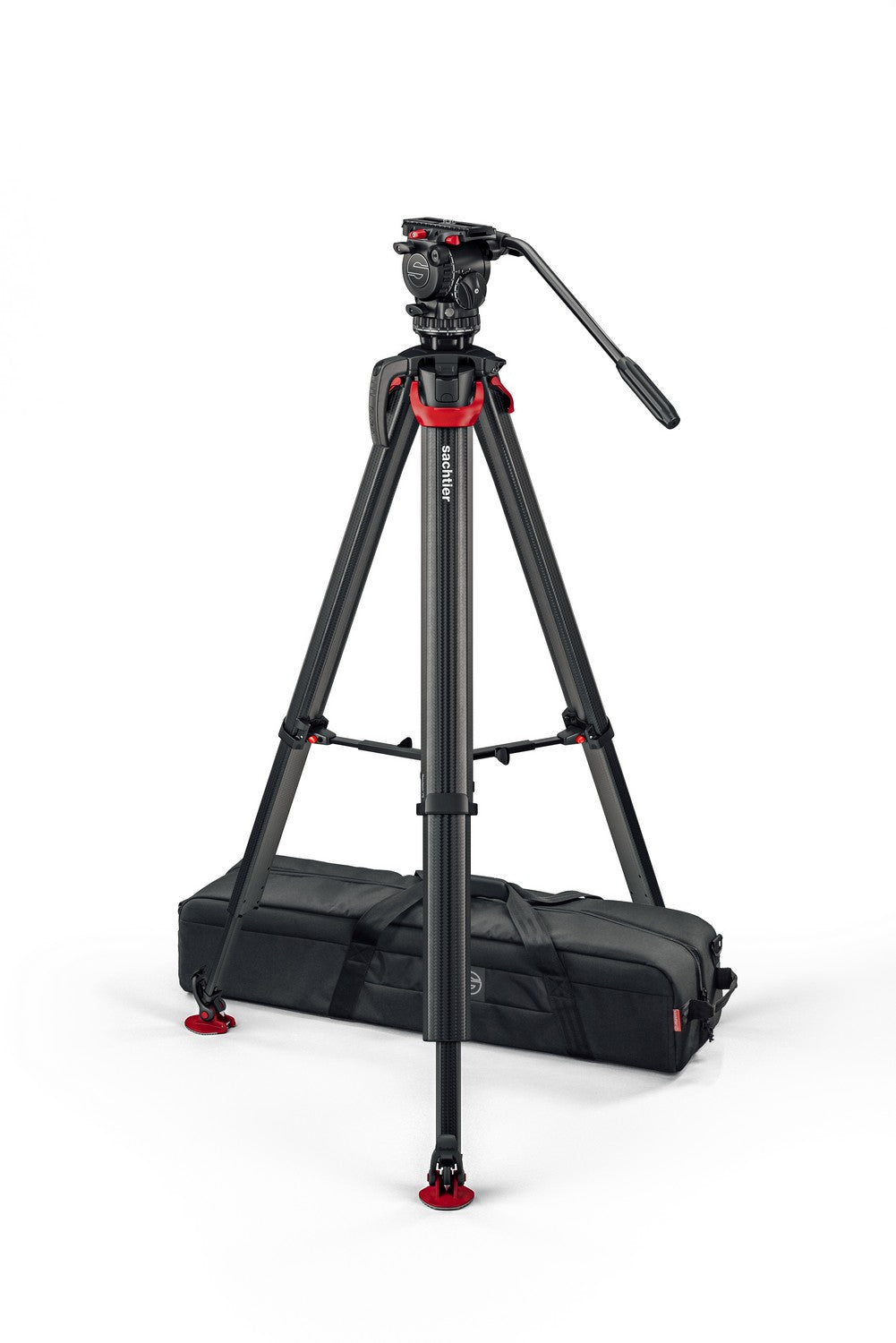 Видео статив комплект Sachtler System aktiv8 flowtech75 MS карбонов със система за бързо разпъване