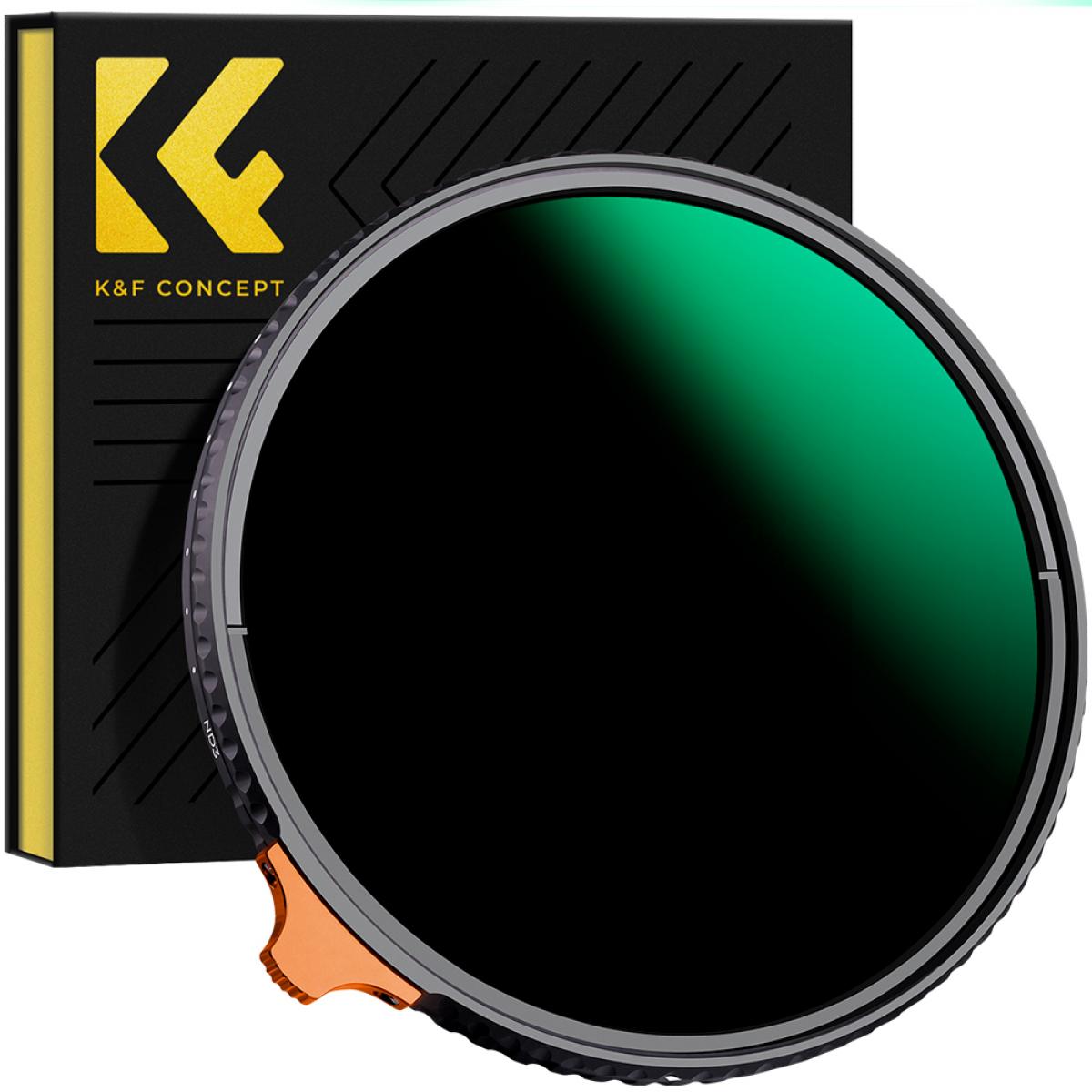 K&F Concept 77 мм променлив ND филтър ND8-ND128 (3-7 стопа)