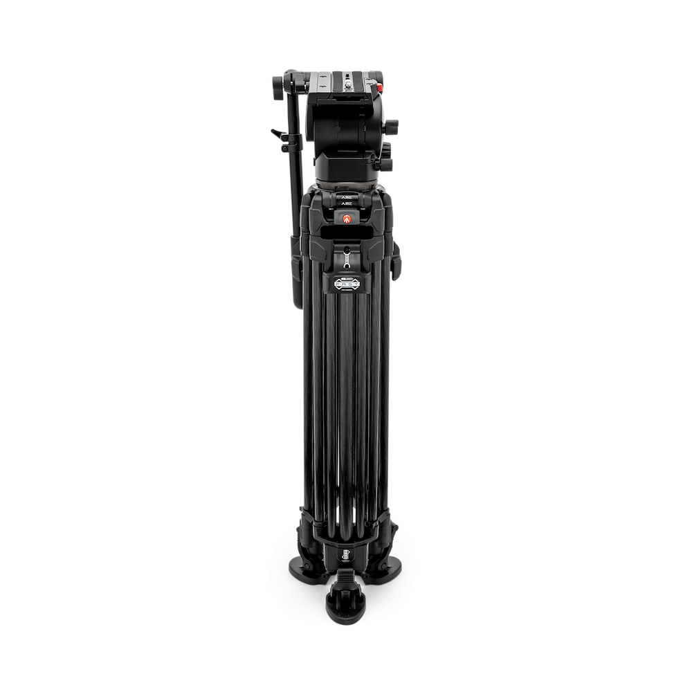 Видео статив кит Manfrotto с глава 526 FAST и двойни бързо разпъващи карбонови крака 645 - среден паяк