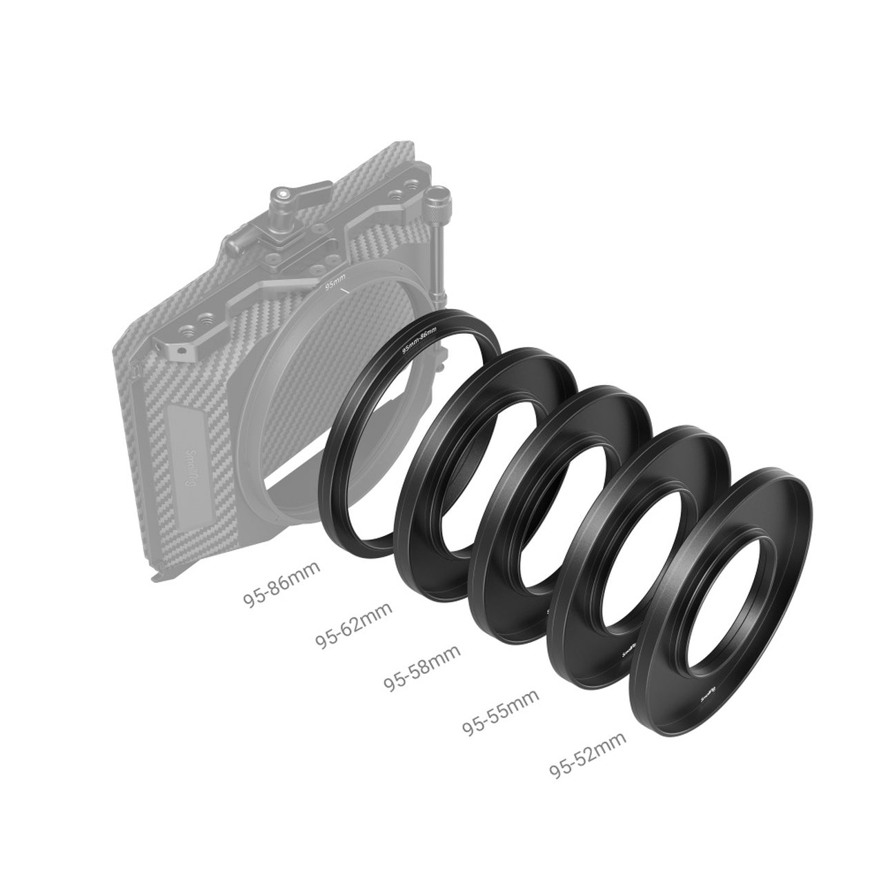 SmallRig Adapter Rings Kit (Φ52/55/58/62/86-95mm)