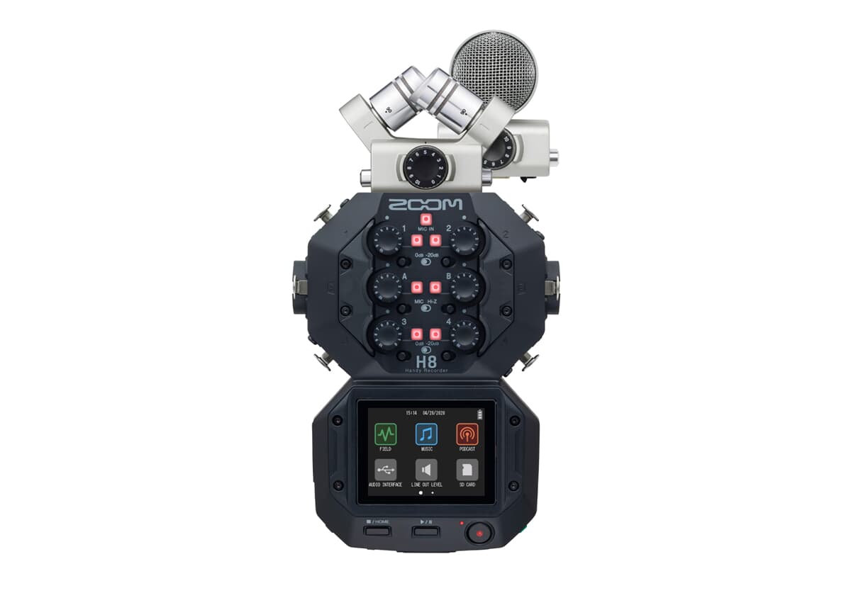 Аудио рекордер - Zoom H8 + капсули XYH-6 и MSH-6 (сребристи)