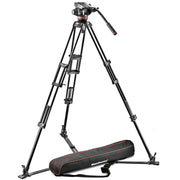 Manfrotto Tripod with fluid video head, Aluminium with Sliding Plate PRO VIDEO ALUMINIUM SYSTEM Ground spreader