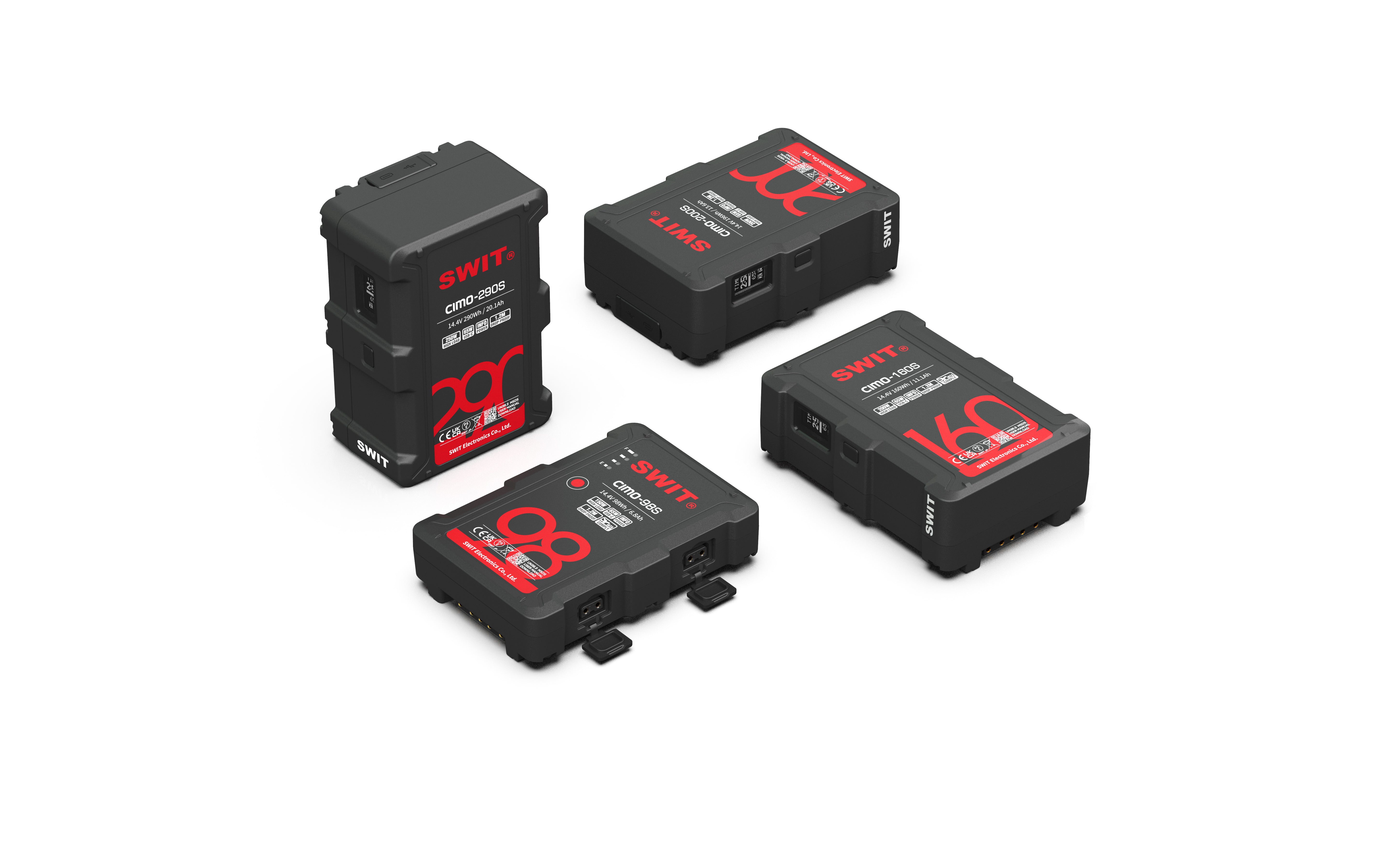 Мини V-Lock Батерия Swit CIMO-98S 98Wh 150W High Load V-Mount Battery with USB-C в D-TAP - 2бр.