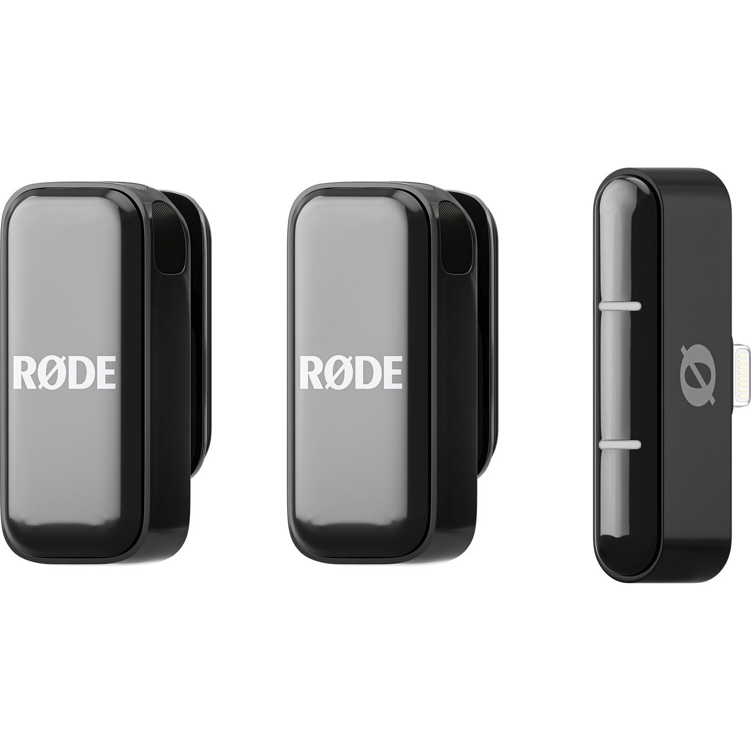 Комплект безжична брошка Rode Wireless Micro - 2бр. предавател и 1бр. двуканален приемник - Черно - Lightning