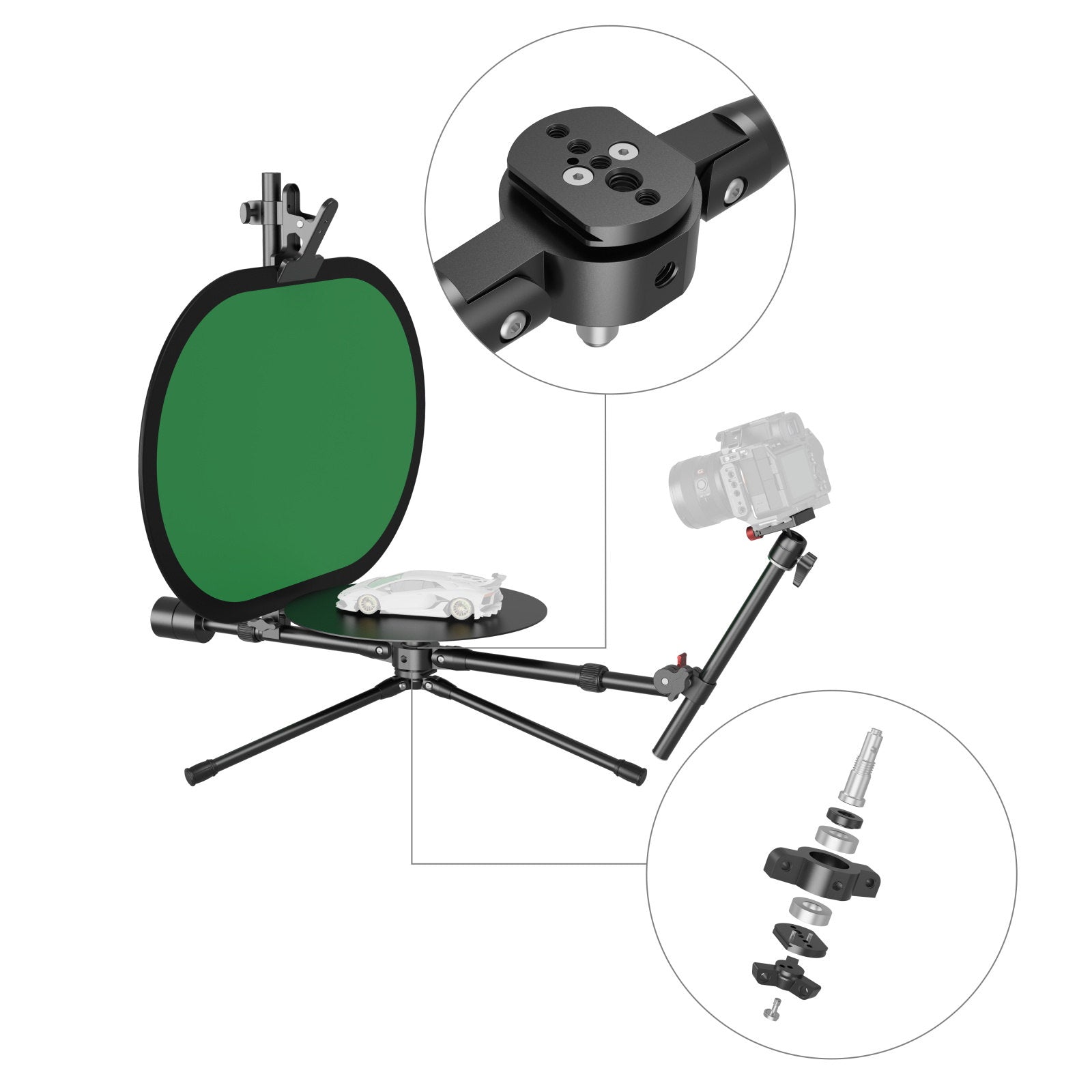 SmallRig Професионална 12 инчова въртяща се поставка