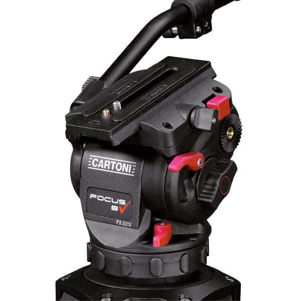 Видеостатив кит Cartoni FOCUS 8 2-St  Red Lock Алуминиев 75mm - среден паяк